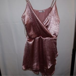 Rose gold fashion nova romper